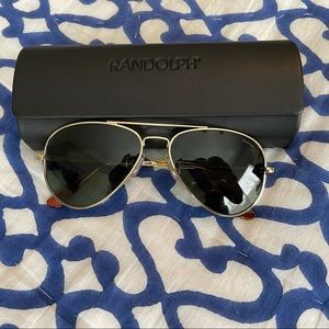 Randolph Concorde 23k Gold Sunglasses